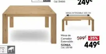 Conforama Sonia Mesa de Comedor Extensible oferta