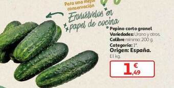 Alcampo Pepino corto granel oferta