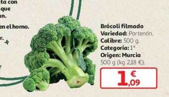 Alcampo Brócoli filmado oferta
