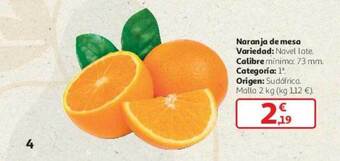 Alcampo Naranja de mesa oferta