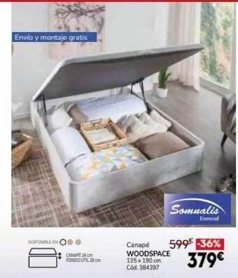 Conforama Canapé woodspace oferta