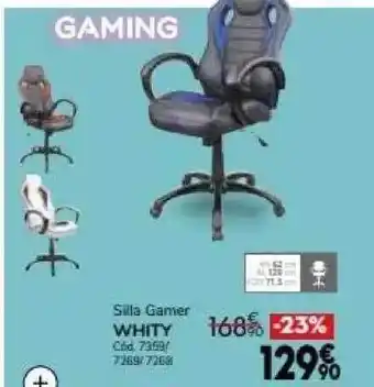 Conforama Silla gamer whity oferta