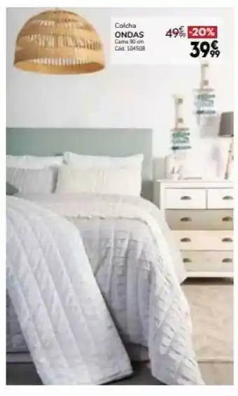 Conforama Colcha ondas oferta