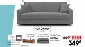 Conforama Sofá cama nora oferta
