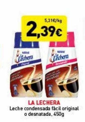 Hiperber La lechera leche condensada facil original o desnatada oferta
