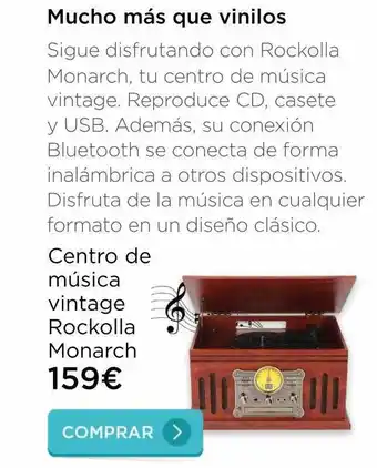 Centro de música vintage rockolla monarch