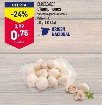 ALDI El mercado champiñones oferta