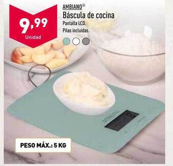 ALDI Ambiano báscula de cocina oferta