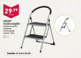 ALDI Workzone escalera plegable oferta