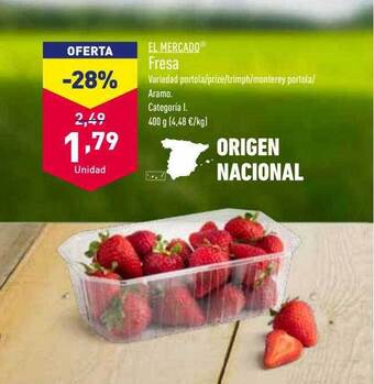 ALDI El mercado fresa oferta