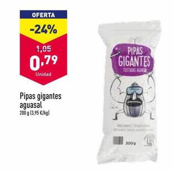 ALDI Pipas gigantes aguasal oferta