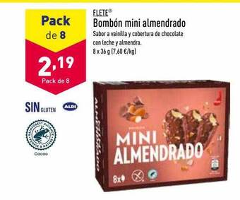 ALDI Flete bombón mini almendrado oferta