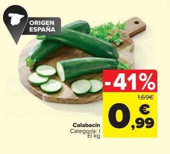 Carrefour Calabacín oferta