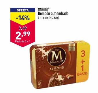ALDI Magnum bombón almendrado oferta