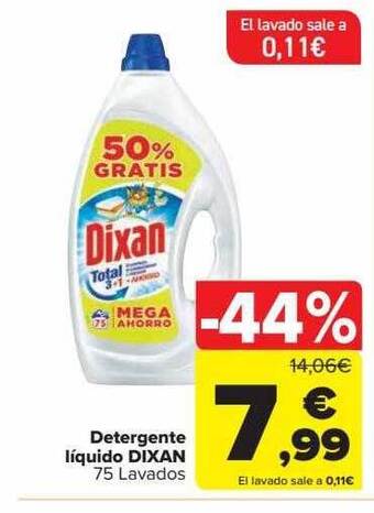 Carrefour Detergente líquido dixan oferta