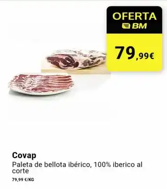 BM Supermercados Covap paleta de bellota ibérico 100% iberico al corte oferta