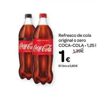Dialprix Refresco de cola original o zero coca-cola oferta