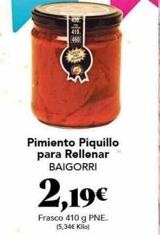 Gadis Pimiento piquillo para rellenar baigorri oferta