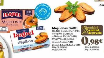 Gadis Mejillones isabel oferta