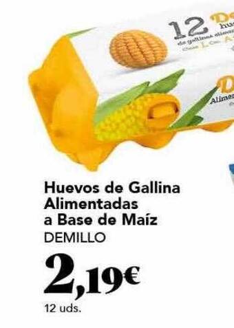 Gadis Huevos de gallina alimentadas a base de maíz demillo oferta
