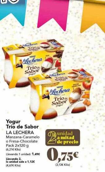 Gadis Yogur trío de sabor la lechera oferta