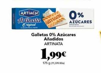 Gadis Galletas 0% azúcares añadidos artinata oferta