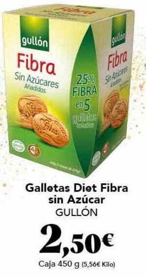 Gadis Galletas diet fibra sin azúcar gullón oferta