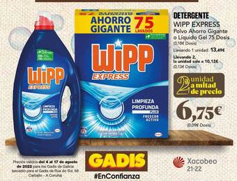 Gadis Detergente wipp express oferta