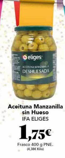 Gadis Aceituna manzanilla sin hueso ifa eliges oferta
