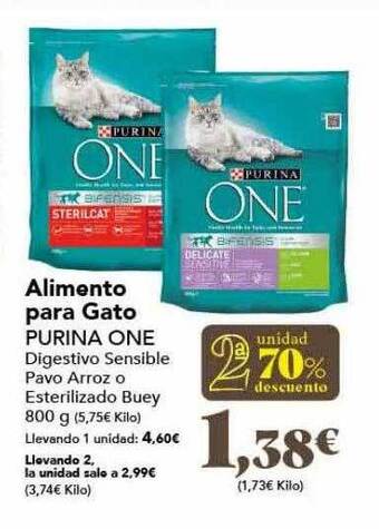 Gadis 2a unidad 70% descuento alimento para gato purina one oferta