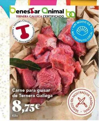 Gadis Carne para guisar de ternera gallega oferta