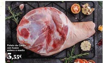 Gadis Paleta de cerdo con hueso entera o media oferta