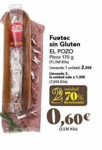 Gadis 2a unidad 70% descuento fuetec sin gluten el pozo oferta