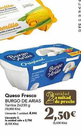 Gadis Queso fresco burgo de arias oferta
