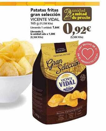 Gadis Patatas fritas gran selección vicente vidal oferta