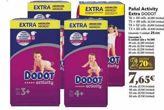 Gadis 2a unidad 70% descuento pañal activity extra dodot oferta