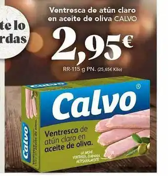 Gadis Ventresca de atún claro en aceite de oliva calvo oferta