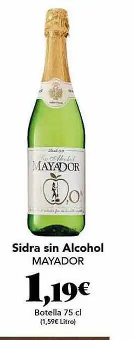 Gadis Sidra sin alcohol mayador oferta