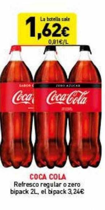 Hiperber Coca cola refresco regular o zero oferta