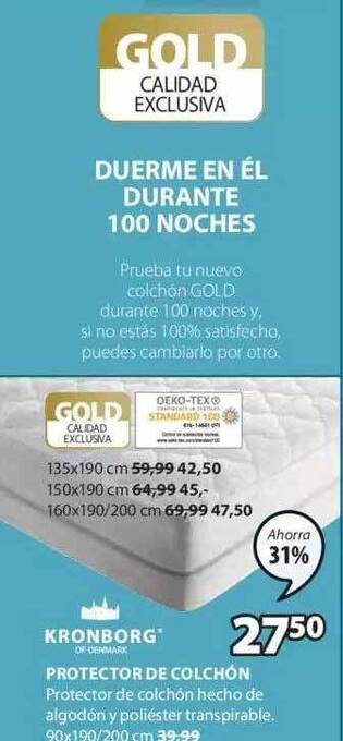 JYSK Kronborg protector de colchón oferta