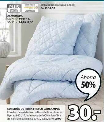 JYSK Edredón de fibra fresco saukampen oferta