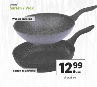 Lidl Ernesto sartén wok oferta