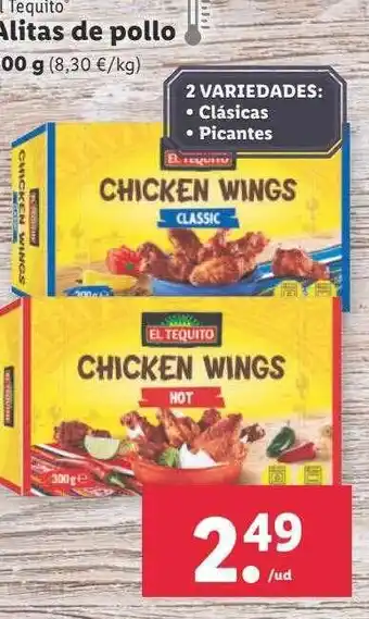 Lidl El tequito alitas de pollo oferta