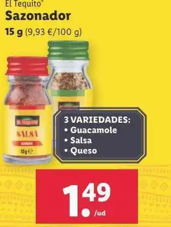 Lidl El tequito sazonador oferta
