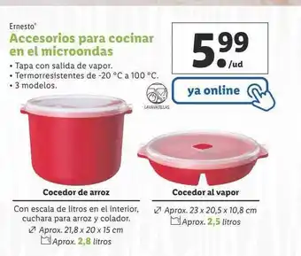 Lidl Ernesto accesorios para cocinar en le microondas oferta