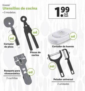 Lidl Ernesto utensilios de cocina oferta