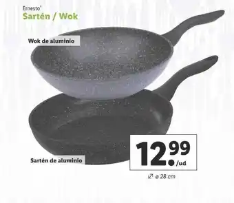 Lidl Ernesto sartén wok oferta