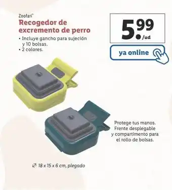 Lidl Zoofari recogedor de excremento de perro oferta