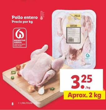 Lidl Pollo entero oferta