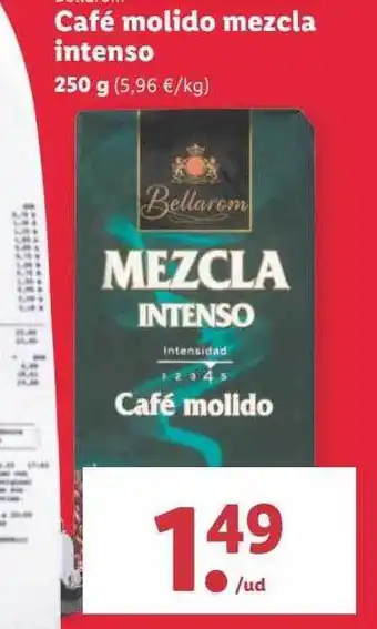 Lidl Café molido mezcla intenso oferta